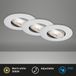 BRILONER LED Spot encastrable KULANA JET 3x 4.9W IP65 Chrome