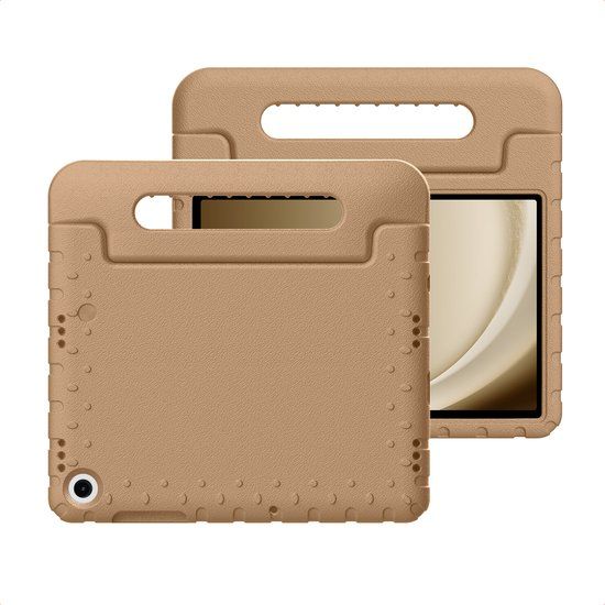 imoshion Tablet Hoes Kinderen - Geschikt voor Samsung Galaxy Tab A9 Plus / Galaxy Tab A11 Plus - Kidsproof Kinder Hoes - Beige