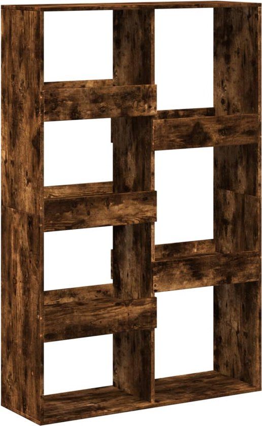 vidaXL Boekenkast 100x33x155,5 cm bewerkt hout gerookt eikenkleurig