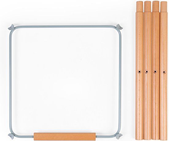 CHILDHOME Evolu Extra Set Lange Poten + Voetsteun - Hout - Rust