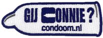 Condoom.nl Carnavals embleem - Gij Connie?