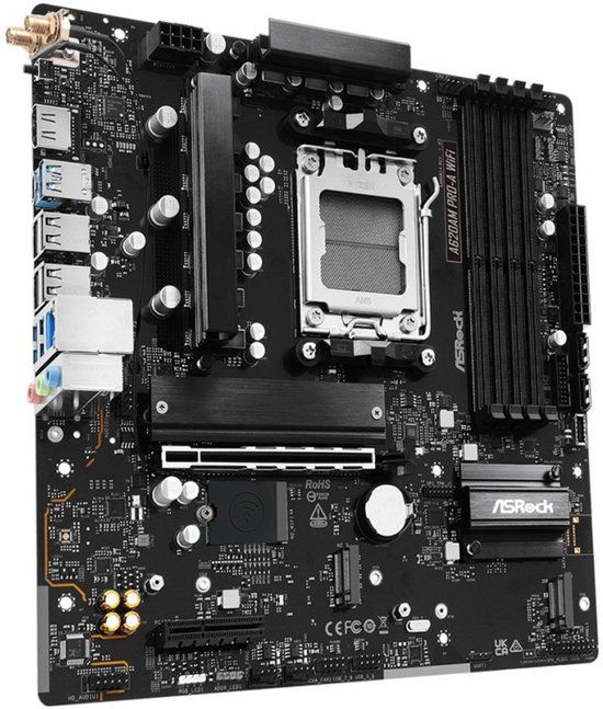 ASRock A620AM PRO-A WIFI AMD A620 Socket AM5 micro ATX