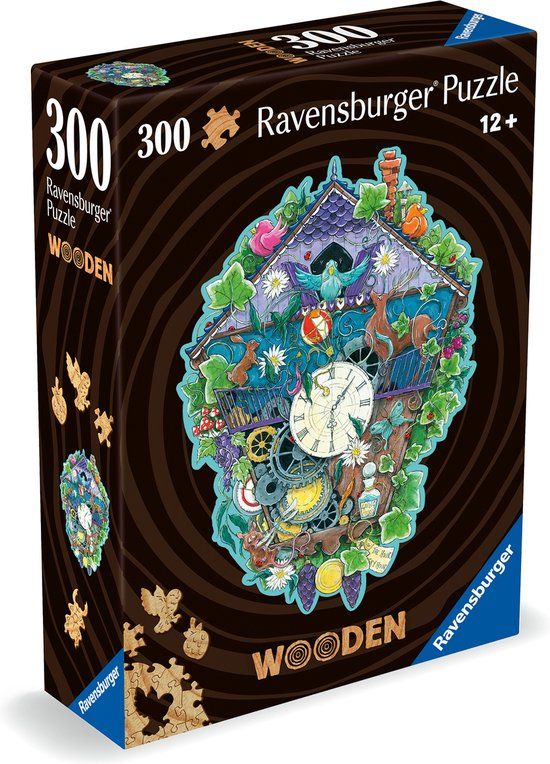 Ravensburger Houten Puzzel Cuckoo Clock - Legpuzzel - 300 Stukjes