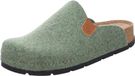 Rohde Pantoufles Femmes Chaussons Feutre Semelle en cuir rembourrée D.Soave 6010, Taille:39 EU, Couleur:Vert