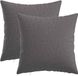 vidaXL Kussensloop Lichtgrijs Katoensatijn 35 x 35 cm (2 stuks)
