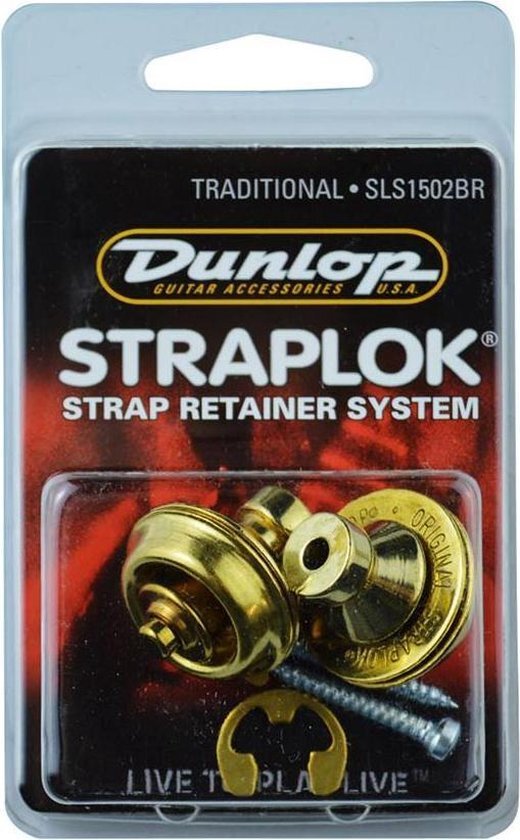 Dunlop SLS1502BR Straplok Traditional Strap Retainer System strap lock