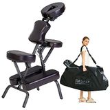Master Massage Bedford massagestoel draagbaar en licht met comfortabele draagtas eenvoudig inklapbaar bruin