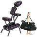 Master Massage Bedford massagestoel draagbaar en licht met comfortabele draagtas eenvoudig inklapbaar bruin