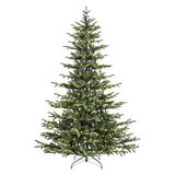 Premium kunstkerstboom met snelopbouwsysteem, realistische kerstboom met 300 ledverlichting, 500 takpunten, inclusief metalen standaard voor een feestelijke sfeer