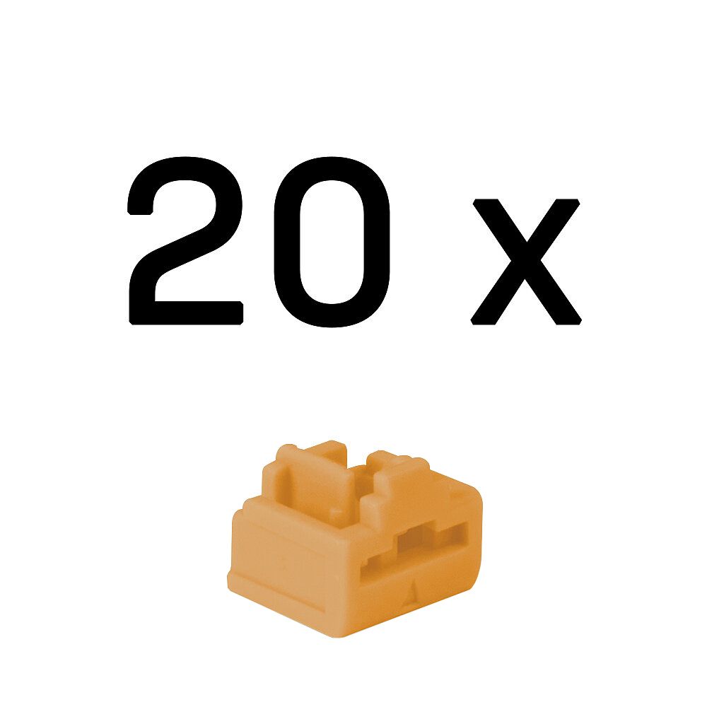 Lindy 47898 RJ-45-poortblokkering (zonder sleutel), 20 stuks, oranje