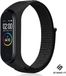 Strap-it Xiaomi Mi Band 6 nylon bandje - zwart