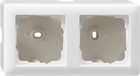 Gira System 55 opbouwraam - 2-voudig - inclusief afdekraam - polarwit
