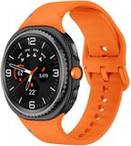 Strap-it Siliconen bandje met gespsluiting geschikt voor Samsung Galaxy Watch 9 (40/44mm) / Watch 8 (40/44mm) / 8 Classic (46mm) - oranje