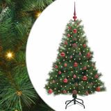 vidaXL Kunstkerstboom met 150 LED, Groen, 120 cm