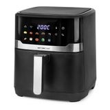 EMERIO AF-132658.3 Digitale XXL heteluchtfriteuse met 6,5 liter, nieuw kleurenscherm, AirFryer, frituren zonder extra olie, 10 automatische programma's, Cool Touch, timer, snelle opwarming