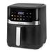 EMERIO AF-132658.3 Digitale XXL heteluchtfriteuse met 6,5 liter, nieuw kleurenscherm, AirFryer, frituren zonder extra olie, 10 automatische programma's, Cool Touch, timer, snelle opwarming