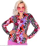 Finidi Disco shirt groovy stijl jaren 70 dames XXL Roze