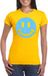 Bellatio Decorations Dames Verkleedshirt - Smile / Emoticon - Geel - Maat M