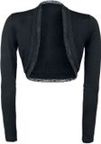 Gothicana by EMP Gothicana Zwarte bolero met kant - Dames - S
