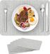 Yomisee sets van 6, afwasbaar, van leer, waterdicht, hittebestendig, geschikt voor keuken en eettafel