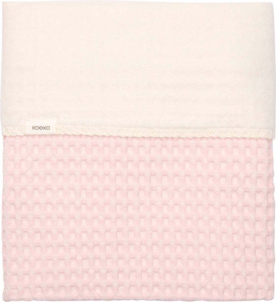 Koeka Ledikantdeken Cotton Fleece Wafel Amsterdam Cotton Candy 100x150
