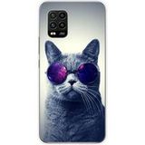 Xiaomi Mi 10 Lite Siliconen hoesje Kat met Bril