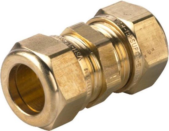 VSH Rechte Knelkoppeling 22x22mm MS - 2 Jaar Garantie