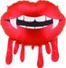 PARTYDECO - Aluminium ballon vampiermond 92 x 60 cm