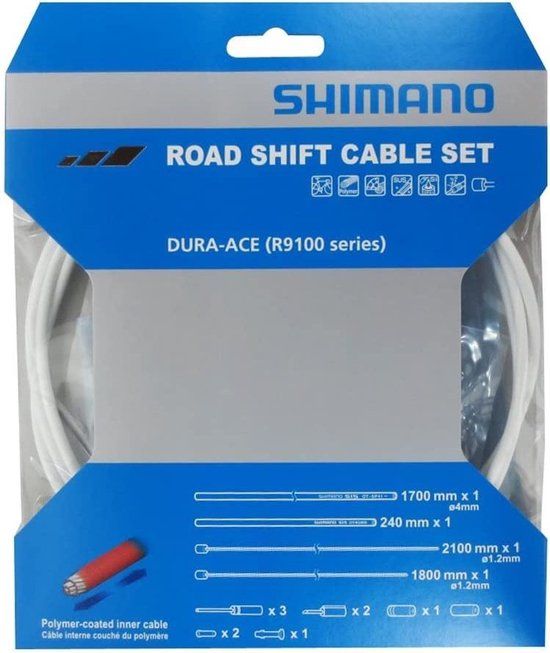 Shimano Derailleurkabelset Rs900 2100 Mm Wit 4-delig