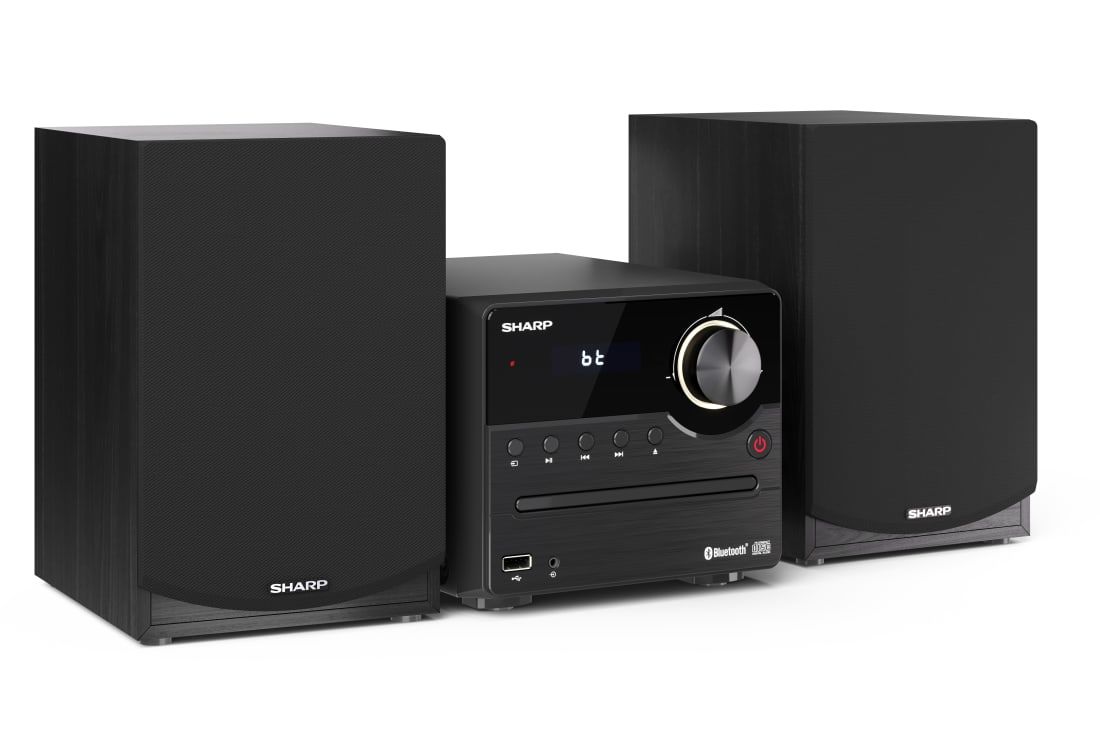 Sharp XL-B512(BK) Home Audio Micro System with Bluetooth and CD Player - Black
