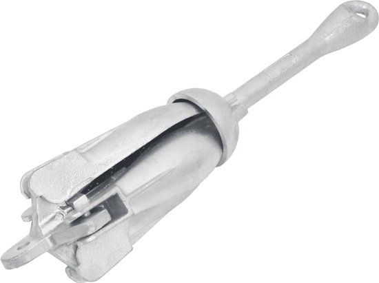 vidaXL Anker inklapbaar 6 kg thermisch verzinkt gietijzer zilver