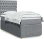 Maison Exclusive - Sommier À Lattes De Lit Avec Matelas Gris Clair 80x200 Cm Tissu