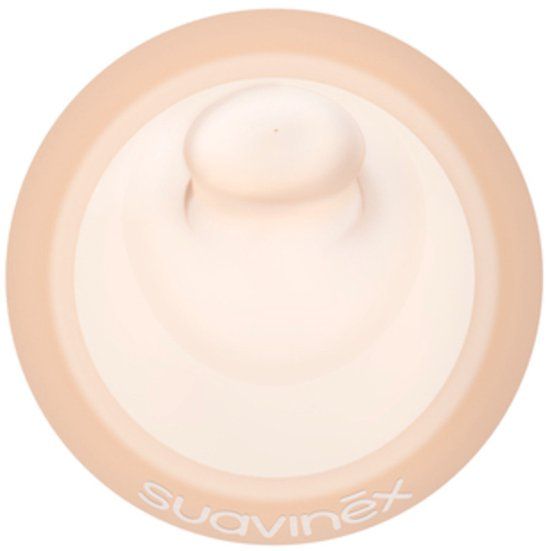 Suavinex Zero.Zero Anti-Colic Adaptable Flow Silicone Bottle Teats - Beige, 2 Pieces
