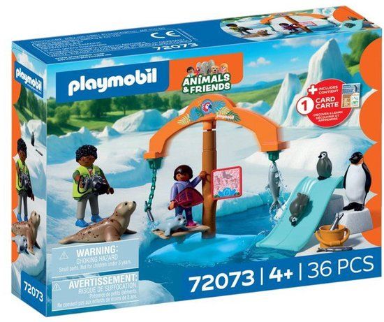 PLAYMOBIL 72073 Zoo speelset – ijsrijk – pooldieren