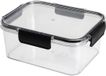 EH Excellent Houseware - Récipient alimentaire avec couvercle, plastique, Transparent, 21 x 16 x 9 cm