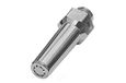 Lawaai-marme RIEGLER 114356-22.201 ronde zuigmond M12 x 1,25 messing gelakt, buitenmondstuk 11 mm