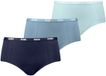 Puma Mini Boxers 3 Eenheden Blauw L Vrouw