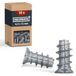 HELPMATE Euro-schroeven, verzonken kop, 6,3 x 13 mm, verzinkt – 50 stuks