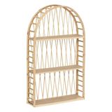 Atmosphera Anahi wandrek, bamboe, 74 x 45 cm, 3 niveaus, boho-stijl, voor entree, slaapkamer, woonkamer