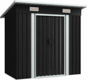 vidaXL Tuinschuur staal antraciet