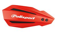 POLISPORT 8308500031 - Handkappen BULLIT 1 MX-Style bevestigingspunt van kunststof inclusief montageset compatibel met motorfietsen Honda in kleur rood