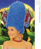 Finidi Cartoon pruik blauw