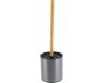 Tendance Toiletborstel met houder 103 series - gris - 10 x 37 cm - métal/bambou bois