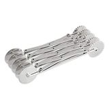 thermohauser Deegsnijder (roestvrij staal) 5-delig, met gegolfde en gladde snijwielen, wielmaat 5,5 cm