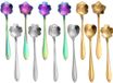Ibenzoa® Set van 12 Elegant Vormgegeven Mini Dessertlepels
