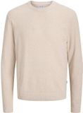 Jack & Jones Heren trui regular fit Beige XL Ronde Hals Volwassenen