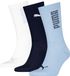 PUMA 701233658 Crewsokken 3 Paren Wit, Blauw EU 35-38