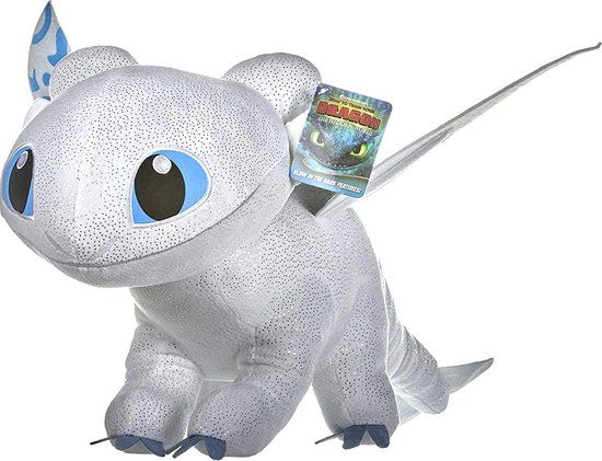How to Train Your Dragon 3 Light Fury Glow in the Dark Plush - 42cm
