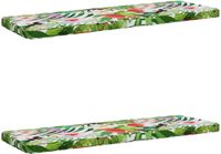 vidaXL - 2-delige - Bankkussens - VUGHT - 2 - st - 100% - Polyester - Meerkleurig