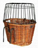 Trixie Fietsmand met Draadkoepel - Voorop - Naturel - 44X48X33 cm